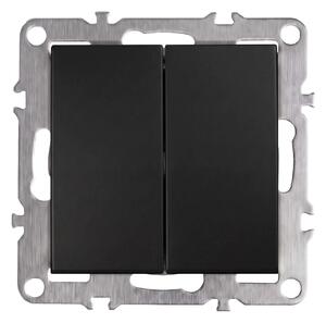 Dvojno Stikalo OSTE JNH007-W BLACK