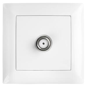 Antenska Vtičnica z Okvirjem OSTE JNH012-A WHITE