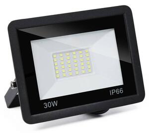 LED 30W reflektor črn 6000K IP66