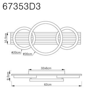STROPNA LED-SVETILKA TISHA 3000 K 230 V