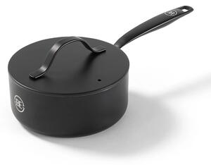 BE Living Lonec z ročajem in pokrovom Essential Black 18 cm