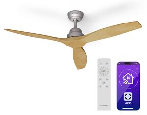 Klarstein Santa Elena 52", Ø 132 cm, stropni ventilator, 10260 m³/h, lopatice iz pravega lesa, 6 nastavitev hitrosti, daljinski upravljalnik
