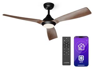 Klarstein Fiji Flow 2 v 1 Smart, stropni ventilator, Ø 132 cm, zatemnitvena LED luč, daljinski upravljalnik, upravljanje prek aplikacije, dvosmerno delovanje