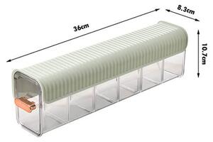 Set Garderobnih Organizatorjev Tidix, Temno zelena – 4 kosi