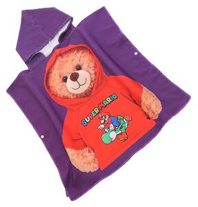 Otroški pončo TEDDY MARIO vijoličen Dimenzije: 60 x 120 cm