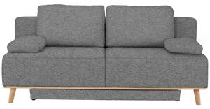 BOXSPRING ZOFA, siva tekstil