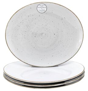 SET KROŽNIKOV ZA ZREZKE Vintage Nature Weiss