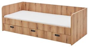 Mömax Raztegljiva Postelja Bianca, 90-180x200, Barva Hrasta