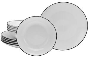 Creatable Jedilni Servis Luna Black Line, 12-Delni