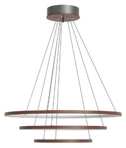 By Rydéns LED-visoka svetilka Trione znamke Rydens, oreh, Ø 80 cm, les, zatemnjen, Les, Dnevna soba / jedilnica, Les, Sodobni