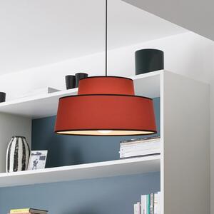 COREP Visoka svetilka Mallorca, terakota, Ø 38 cm, bombaž, zatemnjen, Rjava / rjasta, Dnevna soba / jedilnica, Tkanine / tekstil