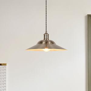 COREP Visoka svetilka Louise, barva aluminija, Ø 38 cm, kovina, zatemnjen, Kovinska, Dnevna soba / jedilnica, Kovina