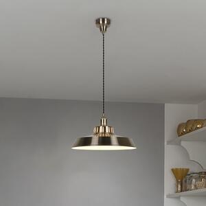 COREP Visoka svetilka Thelma, barva aluminija, Ø 38 cm, kovina, zatemnjen, Kovinska, Dnevna soba / jedilnica, Kovina