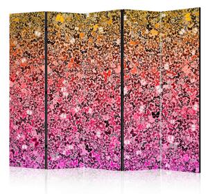 PARAVAN 225/172/3 cm rumena, pink