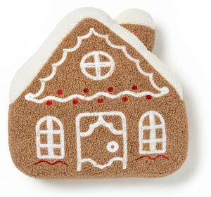 Dekorativna blazina GINGERBREAD HOUSE 40x40 cm, rjava