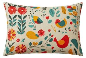 Prevleka za blazino iz mikrovlaken RETRO BIRD 70x90 cm, barvna