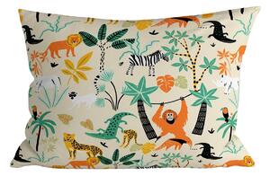 Prevleka za blazino iz mikrovlaken JUNGLE FRIENDS 70x90 cm, barvna
