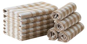 Kuhinjska krpa CORIVA 50x70 cm bež, set 10 kosov