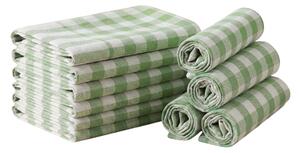 Kuhinjska krpa CORIVA 50x70 cm svetlo zelena, set 10 kosov