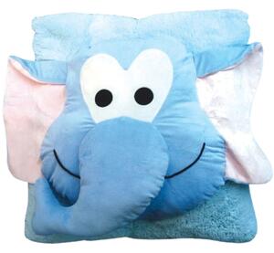 Otroška blazina CUDDLI FRIENDS 70x70 cm plišasta - več barv Barva: Modra