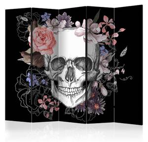 Artgeist Paravan Skull And Flowers I, 5-Delni, Dvostranski