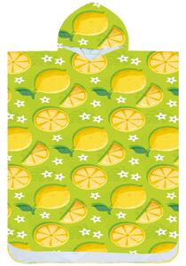 Pončo brisača LEMONS zelen 80x145 cm