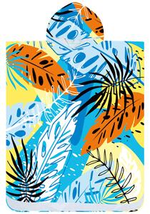 Pončo brisača SUMMER FRESH modro-rumene barve 80x145 cm