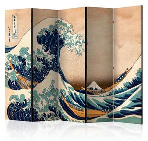 Artgeist Paravan Hokusai I, 5-Delni, Enostranski
