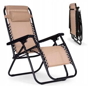 Ležalnik bež barve