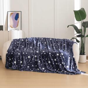 Mikropliš odeja STARLIGHT, temno modra Dimenzije: 150 x 200 cm