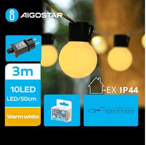 Aigostar - LED Zunanja dekorativna veriga 10xLED/3m IP44 topla bela