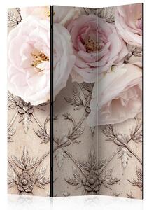 Artgeist Paravan Romantic Beige, 3-Delni, Dvostranski
