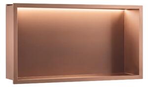 Kopalniška nišna polica LED 30x60 Brush Copper