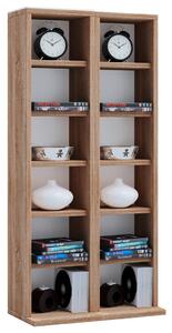 REGAL ZA CD-JE 42/92/20 cm barve hrasta