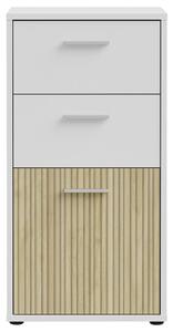 Mömax Komoda Quadro 2, Bela, Barva Hrasta