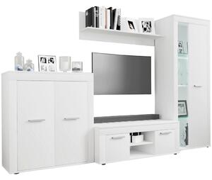 MID.YOU Dnevni Regal Usilo L, Bela, 4-Delni
