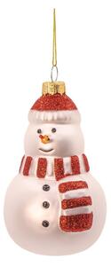 Steklen okrasek za jelko ø 7 cm Snowman – Sass & Belle