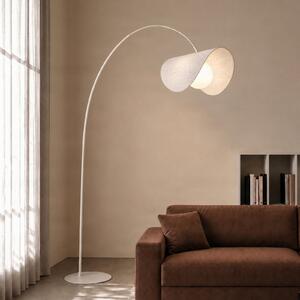 Lucande LED-lokasta svetilka Tamani, bež, 220 cm, z možnostjo prilagajanja, zatemnjen, Bež, Dnevna soba / jedilnica, Tkanine / tekstil, Dizajn