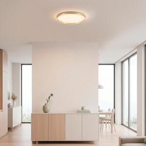 JUST LIGHT. GmbH LED-stropna svetilka Madlen, zlata, Ø 60 cm, aluminij, 3000 K, z možnostjo, zatemnjen, Zlata / medeninasta, Dnevna soba / jedilnica, Kovina, Sodobni