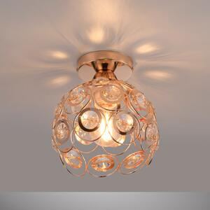 JUST LIGHT. GmbH Stropna svetilka Tilly, zlata barva, železo, Ø 18,5 cm, E27, zatemnjen, Zlata / medeninasta, Dnevna soba / jedilnica, Kovina