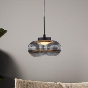 JUST LIGHT. GmbH LED-visoka svetilka Noctis, dimno siva, steklo, z možnostjo regulacije, zatemnjen, Siva, Dnevna soba / jedilnica, Steklo, Sodobni
