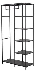 Črno kovinsko stojalo za oblačila 90x183x40 cm Valde – Bloomingville