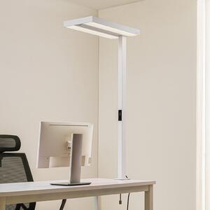 Arcchio LED pisarniška svetilka Logan, bela, z možnostjo zatemnitve, senzor, zatemnjen, Bela, Študija / pisarna, Aluminij, Sodobni