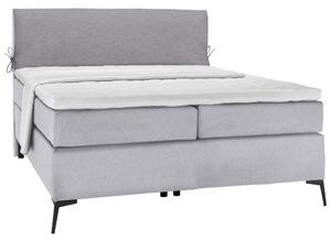 POSTELJA BOXSPRING 120 cm x 200 cm , tekstil siva, svetlo siva