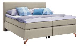 BOXSPRING POSTELJA 160 cm x 200 cm , tekstil bež