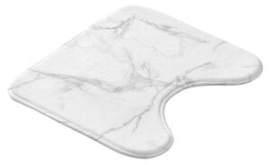 Belo-siva kopalniška preproga za WC 45x45 cm Marbre – douceur d'intérieur