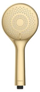 Plastična varčna tuš glava v mat zlati barvi ø 11 cm Watersaving System – Wenko