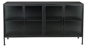 Črna kovinska vitrina 150x80 cm Boli – Dutchbone