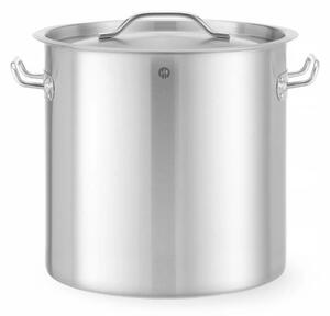 Visok Lonec za Kuhanje s Pokrovom, 21L, Nerjaveče Jeklo, 300x300mm