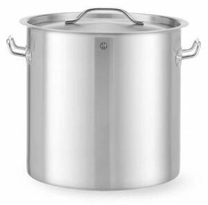 Visok Lonec za Kuhanje s Pokrovom, 25L, Nerjaveče Jeklo, 345x350mm